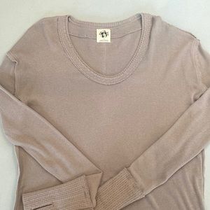 NWOT Free People Colby Raw Edge Top size small oversized distressed